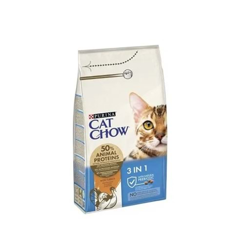 Cat Chow Purina Feline 3 İn 1 Hindi Etli Yetişkin Özel 1.5 kg Kedi Maması