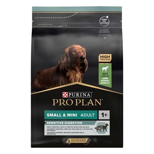 Pro Plan Small&Mini Sensitive Digestion Kuzulu ve Pirinçli Küçük Irk Yetişkin Köpek Maması 3kg