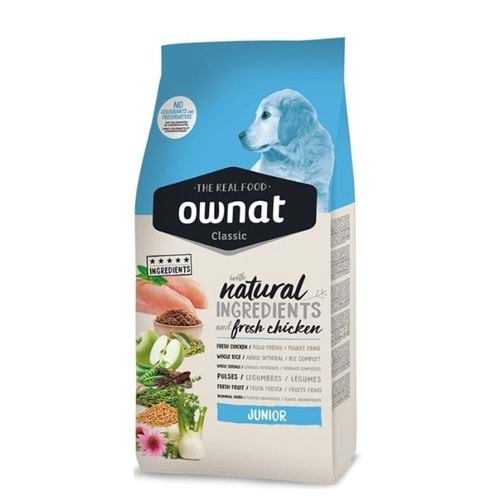 Ownat Junior Classic Tavuklu 4 kg Yavru Köpek Maması