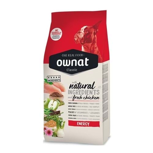 Ownat Classic Energy Tavuklu 4 kg Yetişkin Köpek Maması