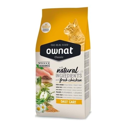 Ownat Daily Care Tavuklu 1.5 kg Yetişkin Kedi Maması