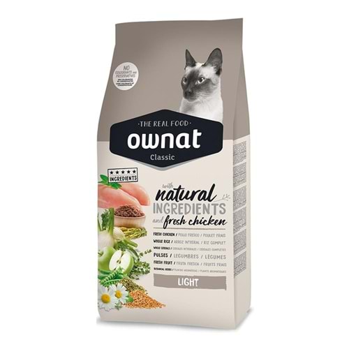 Ownat Light Tavuklu 4 kg Yetişkin Kedi Maması