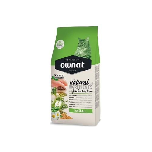 Ownat Classic Tavuklu Hairball Yetişkin Kedi Maması 1.5 Kg