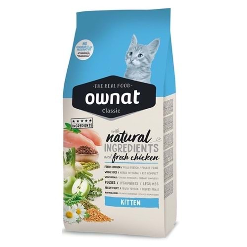 Ownat Classic Tavuklu 1.5 kg Yavru Kedi Maması