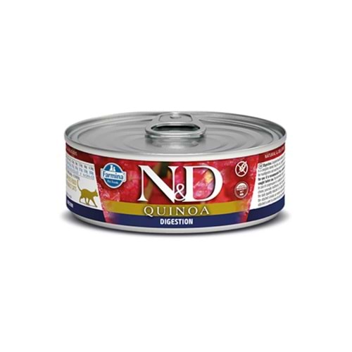 N&D Quinoa Digestion Kuzulu Kedi Konservesi 80gr