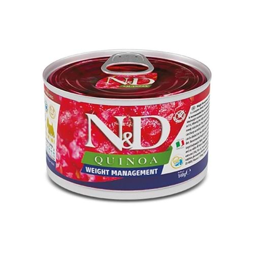 N&D Quinoa Weight Management Kuzu Etli Mini Irk Konserve Yaş Köpek Maması 140 Gr