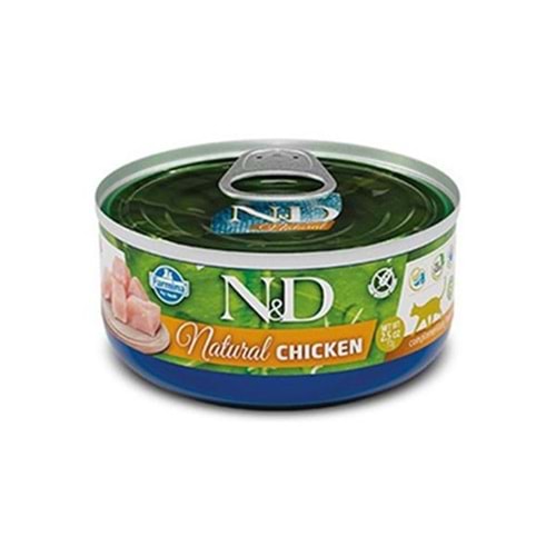 N&D Natural Tavuklu Konserve Yaş Kedi Maması 140 Gr