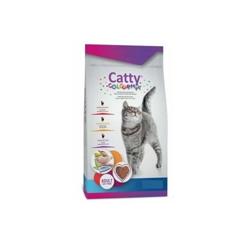 Catty Colourmix Renkli Taneli 15 kg Yetişkin Kuru Kedi Maması