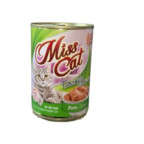 Miss Cat Tavuklu Kıyılmış Kedi Yaş Maması 400 gr.