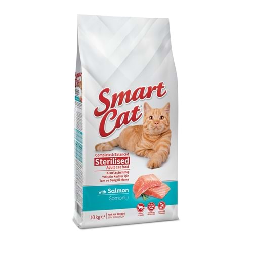 Smart Cat Sterilised Somonlu Kısır Kedi Maması 10 Kg