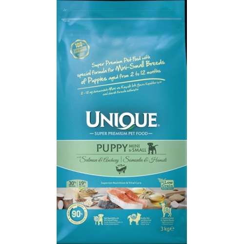 Unique Puppy Mini Small Somonlu ve Hamsili 3 KG