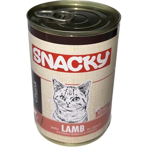 Snacky Kuzu Etli Yavru Konserve Kedi Maması 400 gr.