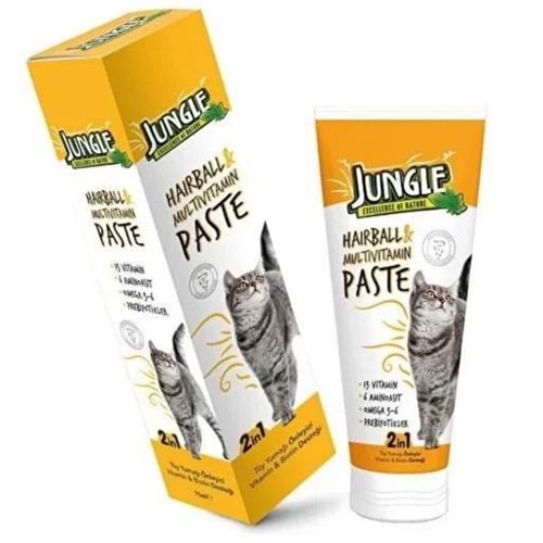 Jungle Cat Anti Hairball ve Multivitamin Kedi Macunu 75 ML