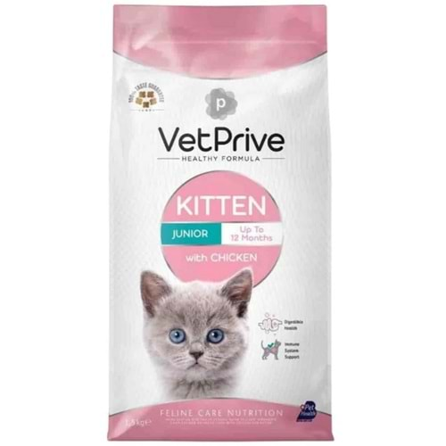 Vet Prive Tavuklu 1.5 kg Yavru Kedi Maması