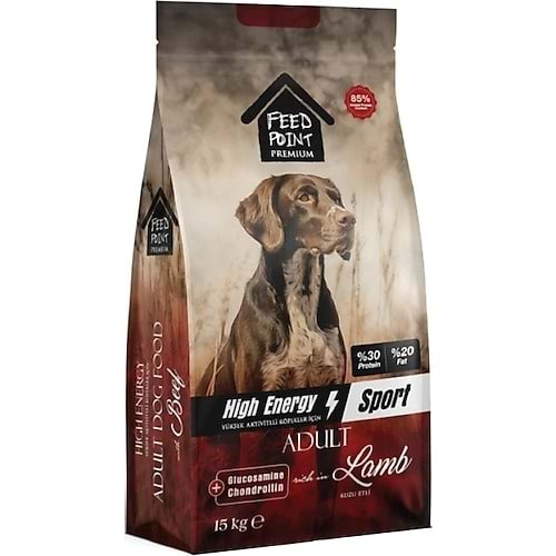 Feed Point Yüksek Enerjili Kuzu Etli 15 kg Yetişkin Köpek Maması