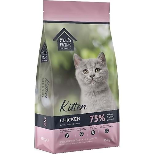 Feed Point Kitten Tavuklu 15 kg Yavru Kedi Maması