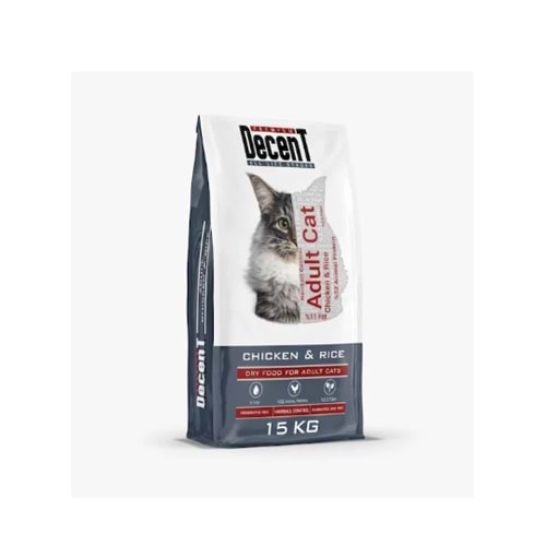 Decent Adult 15 kg Yetişkin Tavuklu Kuru Kedi Maması