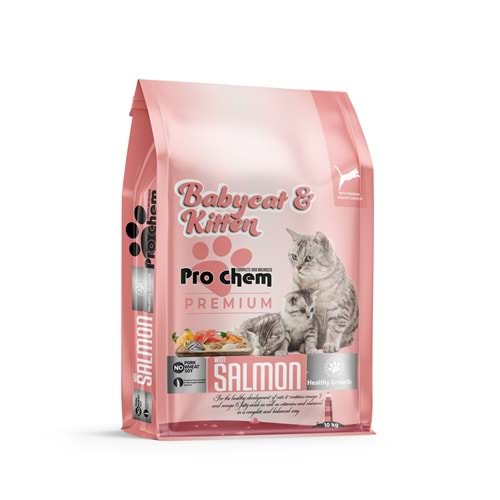 Pro Chem Babycat & Kitten Somonlu Yavru Kedi Maması 10 KG
