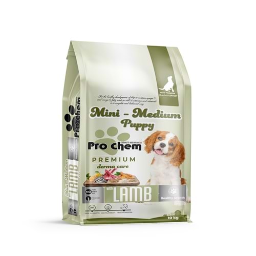 Pro Chem Mini Medium Kuzu Etli Yavru Köpek Maması 10 KG