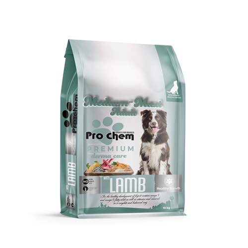 Pro Chem Medium Maxi Yetişkin Kuzu Etli Köpek Maması 10 KG