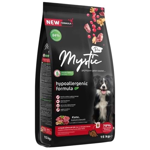 Mystic Pro Kuzu Etli 15 kg Yetişkin Köpek Maması