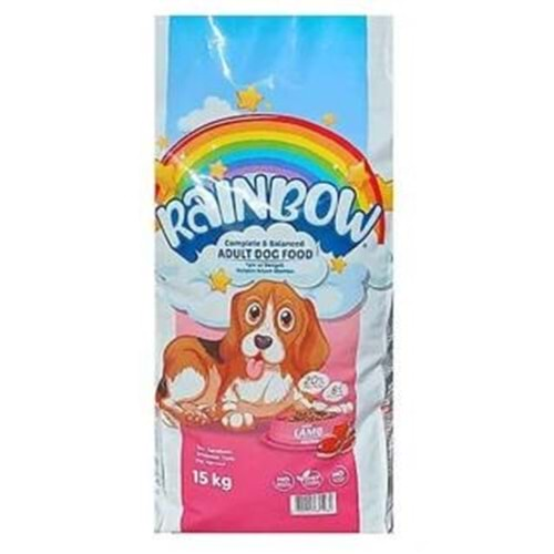 Rainbow Kuzu Etli Yetişkin Köpek Maması 15 Kg