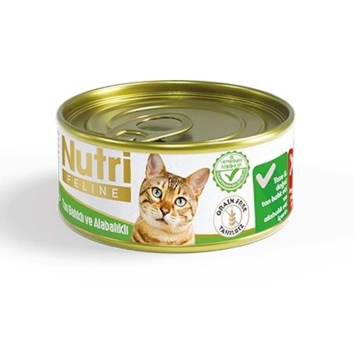 Nutri Feline Ton ve Alabalıklı Tahılsız Yetişkin Kedi Konservesi 85gr