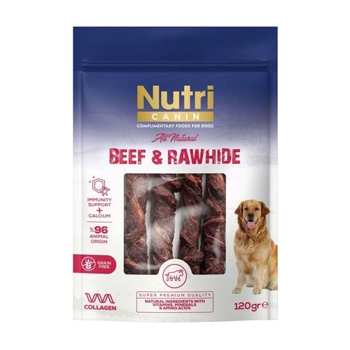 Nutri Canin Sığır Eti Sarılı Kemik Köpek Ödülü 120 Gr