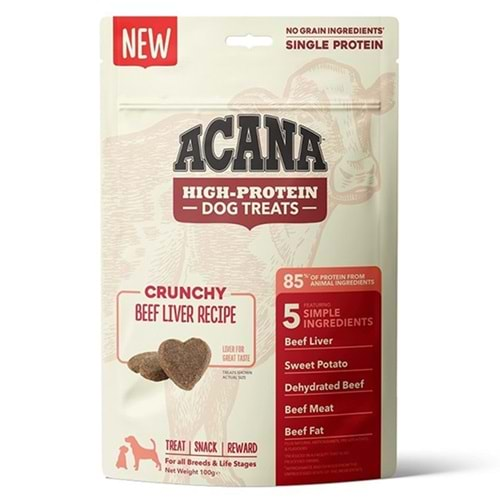 ACANA BEEF LIVER KÖPEK ÖDÜL MAMASI 100 GR