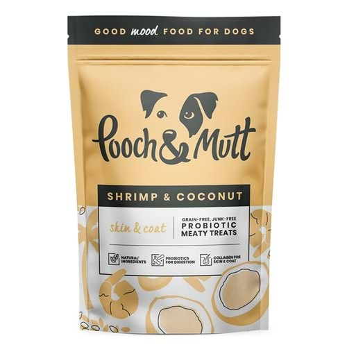 POOCH&MUTT HİPOALERJENİK-TAHILSIZ KARİDES VE HİNDİSTAN CEVİZLİ ÖDÜL 120 GR