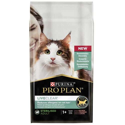 Proplan Pro Plan Liveclear Somonlu Alerjen Azaltan Kısırlaştırılmış Kedi Maması 1,4 Kg