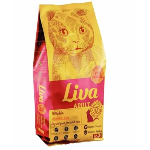 Liva Kuzu Etli Yetişkin Kedi Maması 15 Kg