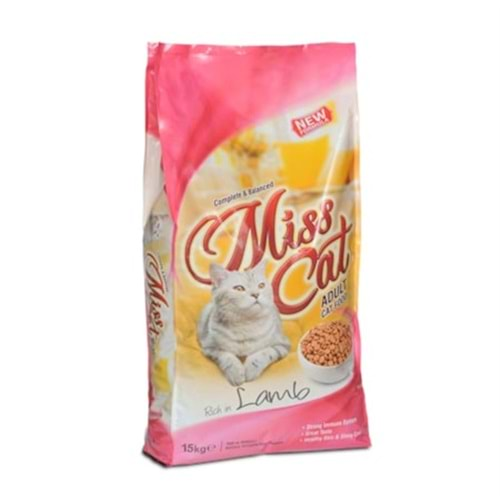 MISSCAT KUZU ETLI & PIRINCLI KEDI MAMASI 15 KG