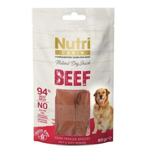 NUTRI CANIN BEEF SNACK KÖPEK ÖDÜLÜ 80 GR