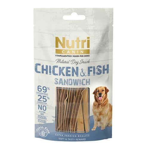 Nutri Canin Tahılsız Tavuklu Ve Balıklı Köpek Ödülü 80 Gr