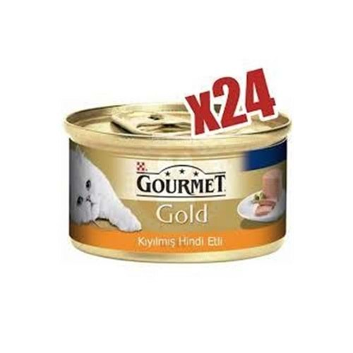 Proplan Gourmet Gold Hindi Etli Kıyılmış Konserve Kedi Maması 85 Gr X 24'lü