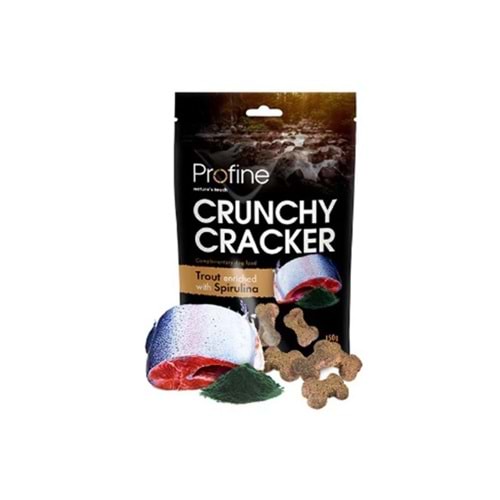 Crunchy Cracker Alabalık Ve Spirulinalı Kıtır Köpek Ödül Maması 150 Gr