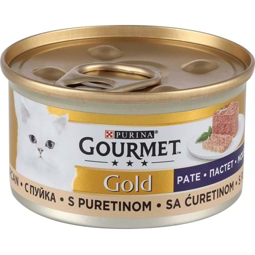 Gourmet Kıyılmış Hindili Kedi Konservesi 85 Gr