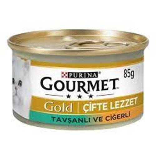 Gourmet Tavşanlı Ciğerli Kedi Konserve 85 gr.