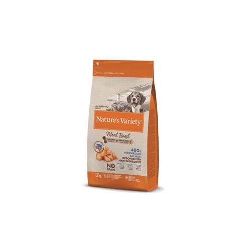 Nature's Variety Meat Boost Norveç Somonu 1,5kg Köpek Maması