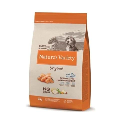 Nature's Variety No Grain Somonlu 10 Kg Tahılsız Yavru Köpek Maması