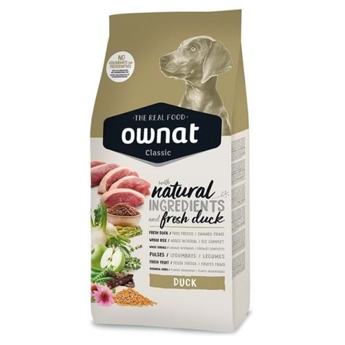 Ownat Classic Ördekli Köpek Maması 4 Kg