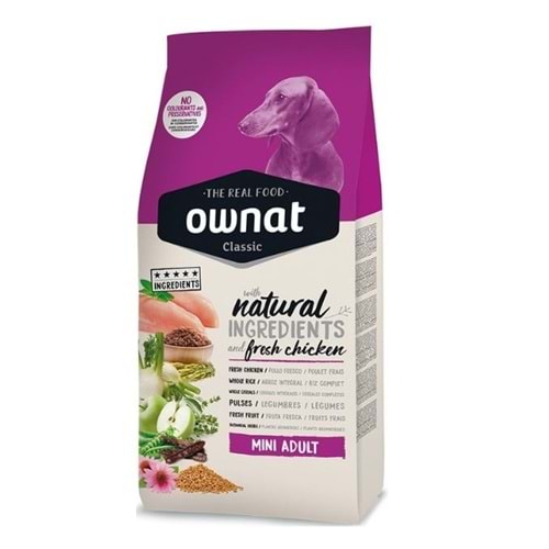Ownat Classic Mini Adult Tavuklu 1.5 kg Yetişkin Köpek Maması