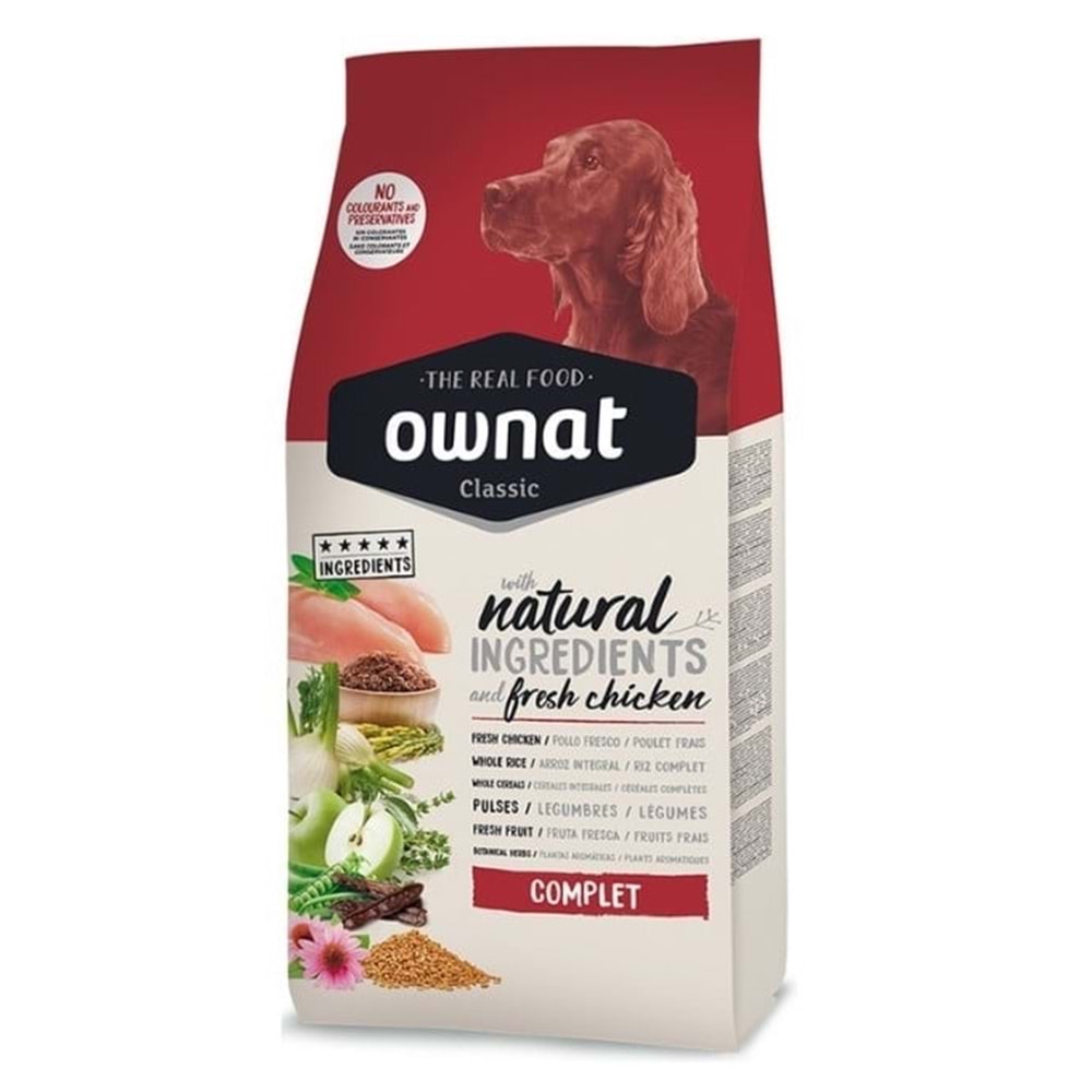 Ownat Classic Tavuklu Köpek Maması 4 Kg