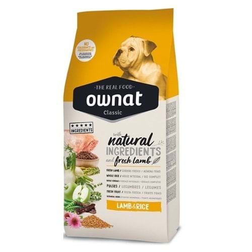 Ownat 4 kg Kuzulu&Pirinçli Classic Adult Köpek Maması