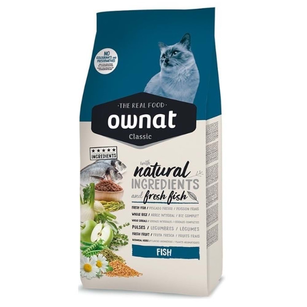 Ownat Classic Balıklı 4 kg Yetişkin Kedi Maması